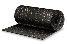 Напольное спортивное покрытие Регупол крем-черный 50% 6 мм плотность 850